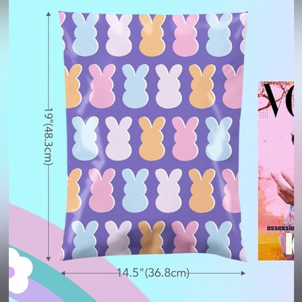 10 Qty - 14”x19” Peeps Spring Easter Polymailer